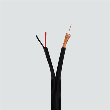 Siamese coax and two power conductors, manufacturer illustration