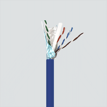Wavenet 6A04FPBL3 Cat6A F/UTP shielded CMP Cable, Blue, 1000 ft RIB (Reel-In-Box)