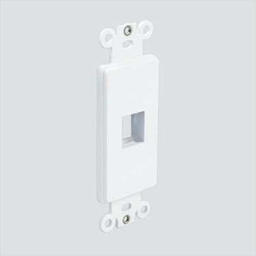 Manufacturer photo shows one white 1-port decorator insert. This listing supplies one white insert.