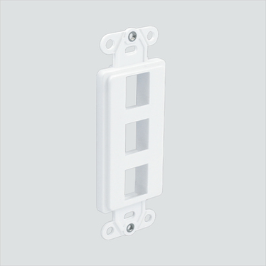 Manufacturer photo shows one white 3-port decorator insert. This listing supplies one white insert.