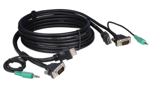 E-HDVAM-M-10 10' Tabletop HDMI, VGA and Audio hybrid cables