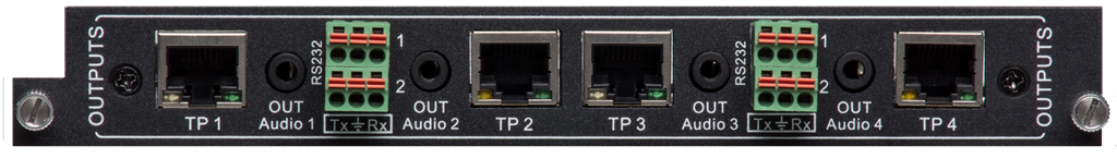 FLX-BO4A Output Card for Card-Based Matrix Switcher - HDBaseT & Audio De-Embedding