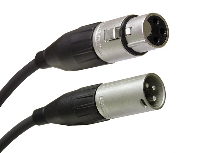 SQ-XLRM-F-35 35' Liberty Tactical Microphone and audio XLR 3-pin male to female cable
