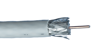 RG6-QUAD-CMP-BLK-500 Black RG6 CCS Quad Shielded RF Video 3.0 GHz plenum cable