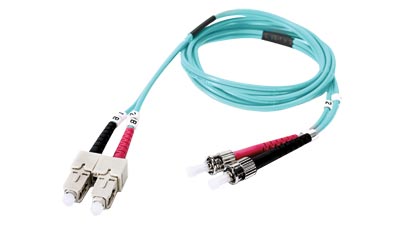 Duplex OM3 Multimode - ST to SC Patch Cables