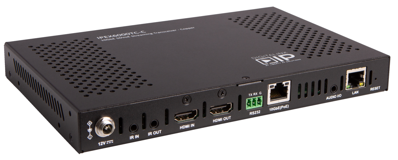 IPEX6000TC-C DigiIP 6000 Series SDVoE AV over IP Transceiver RJ45 / Copper w/ PoE