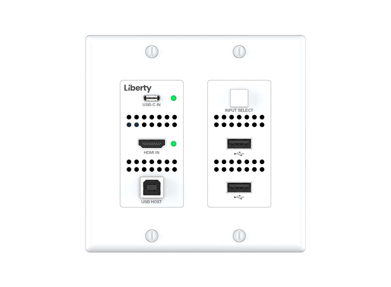 DL-1H1A1UCWP-H3 Digitalinx Series 4K60 HDMI & USB-C HDBaseT 3.0 Wall Plate Extension Set