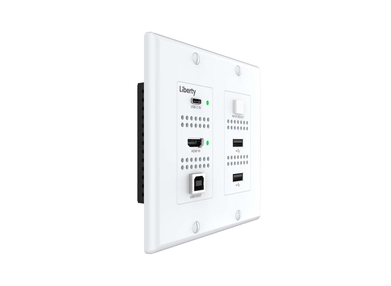 DL-1H1A1UCWP-H3 Digitalinx Series 4K60 HDMI & USB-C HDBaseT 3.0 Wall Plate Extension Set
