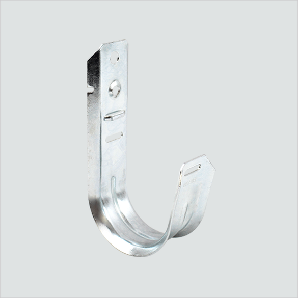 Manufacturer angled view of one Wavenet JHWM02-C hook. Sale package contains 25 hooks and 25 retainer clips; not all contents shown.