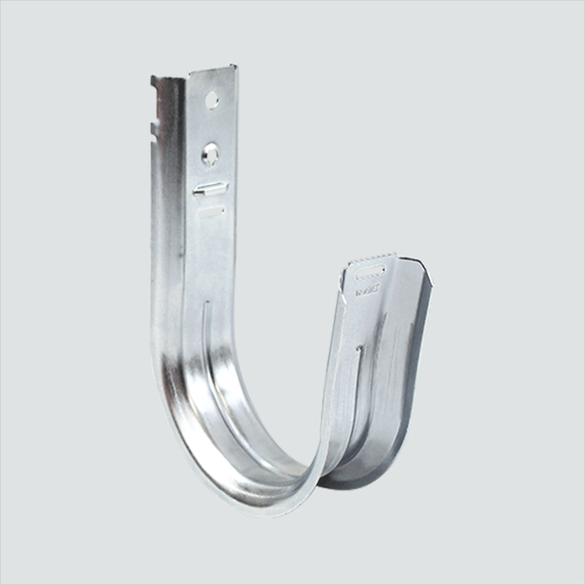 Manufacturer angled view of one Wavenet JHWM04-C hook. Sale package contains 25 hooks and 25 retainer clips; not all contents shown.