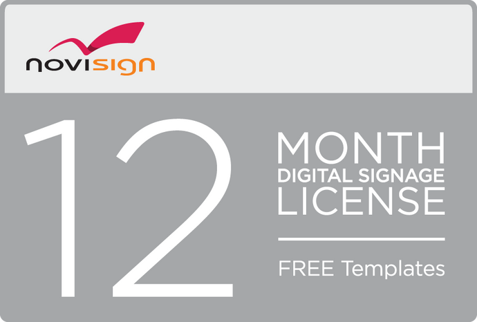 Novisign Digital Signage 12 Month License