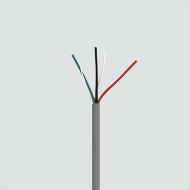 Grey Wavenet 4-conductor cable detail; exact SKU, package, footage and copper core are not shown.