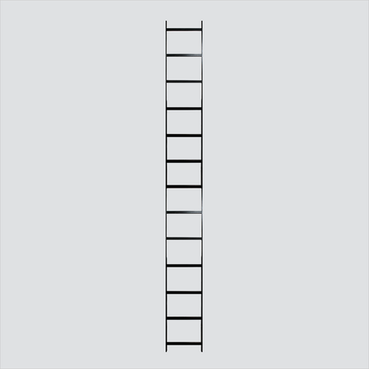 Manufacturer illustration of a straight Wavenet ladder cable runway section