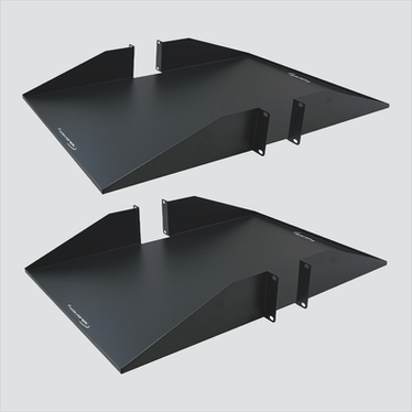 Wavenet 25-Inch 2U Double-Sided Solid Rack Shelves