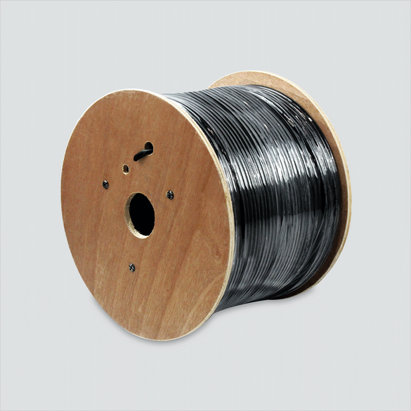 Black cable on a wooden reel, manufacturer image for 6ESOSPBK2N