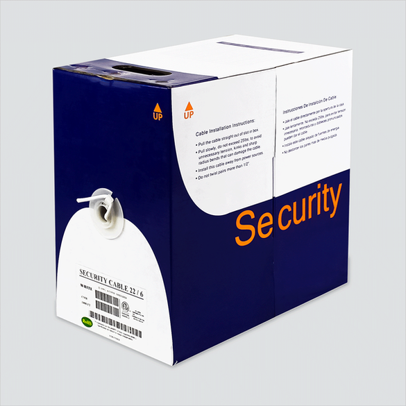 Manufacturer 22/6 security cable pull-box packaging
