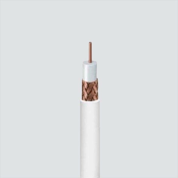 White Wavenet RG59 coaxial cable detail for RG59PWH4