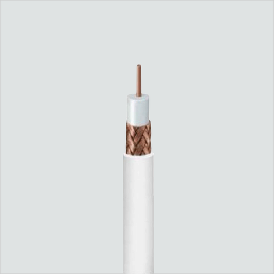 White Wavenet RG59 coaxial cable detail for RG59PWH4