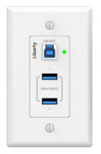 INT-USB3-HWP Intelix Series USB3.2 Gen 1 Extender Host Wall Plate