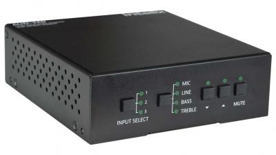 AUD-340 3 INPUT AUDIO 70/100V AMPLIFIER, 40W