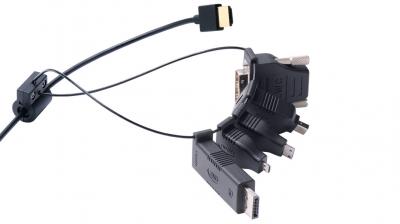 DL-AR Universal HDMI Adapter Ring Complete Assembly with 5 Adapters