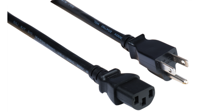 P13A-15P-C13-01 POWER CORD 5-15P TO C13 13A 1'