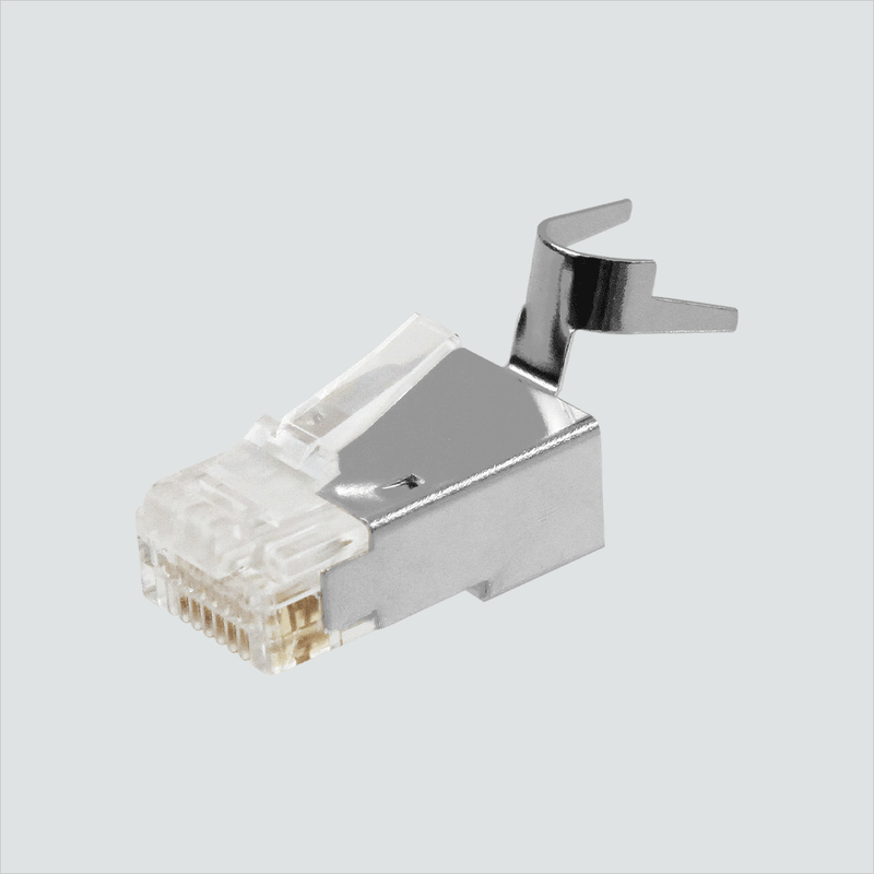 Wavenet RJ45-CAT6FTP CAT6 shielded RJ45 modular plug with an open rear shield tab