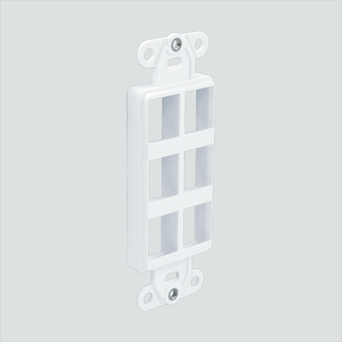 Manufacturer photo shows one white 6-port decorator insert. This listing supplies one white insert.