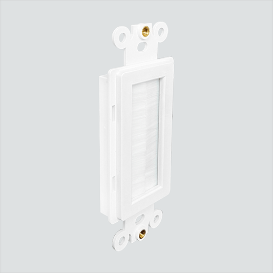 Manufacturer photo shows a white decorator brush pass-through insert. This listing supplies one White item.