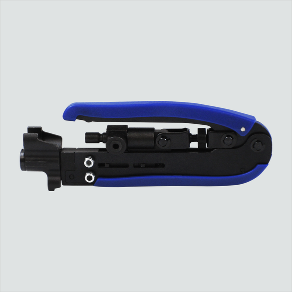 Wavenet TOOL-COM blue-grip coaxial compression tool with black body