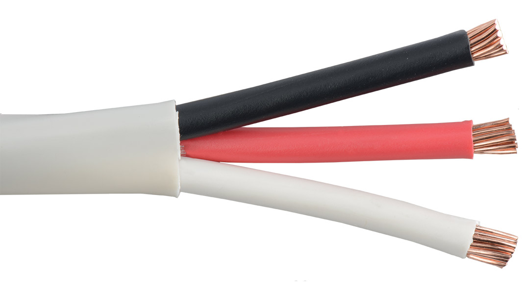 12-3C-P-WHT White Commercial grade general purpose 12 AWG 3 conductor plenum cable