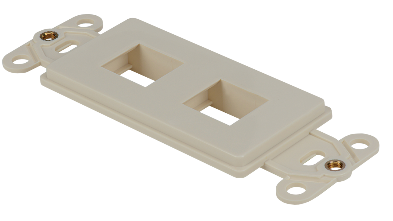 WJ-DEC-AL Keystone Decorator Style 2-port faceplate insert