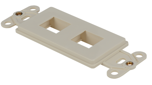 WJ-DEC-AL Keystone Decorator Style 2-port faceplate insert