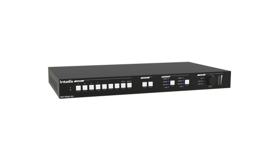 INT-PS82-H2 8x2 HDMI2.0 18G 4K Seamless Presentation switcher with HDBaseT input and output with included 18G HDBaseT Receiver