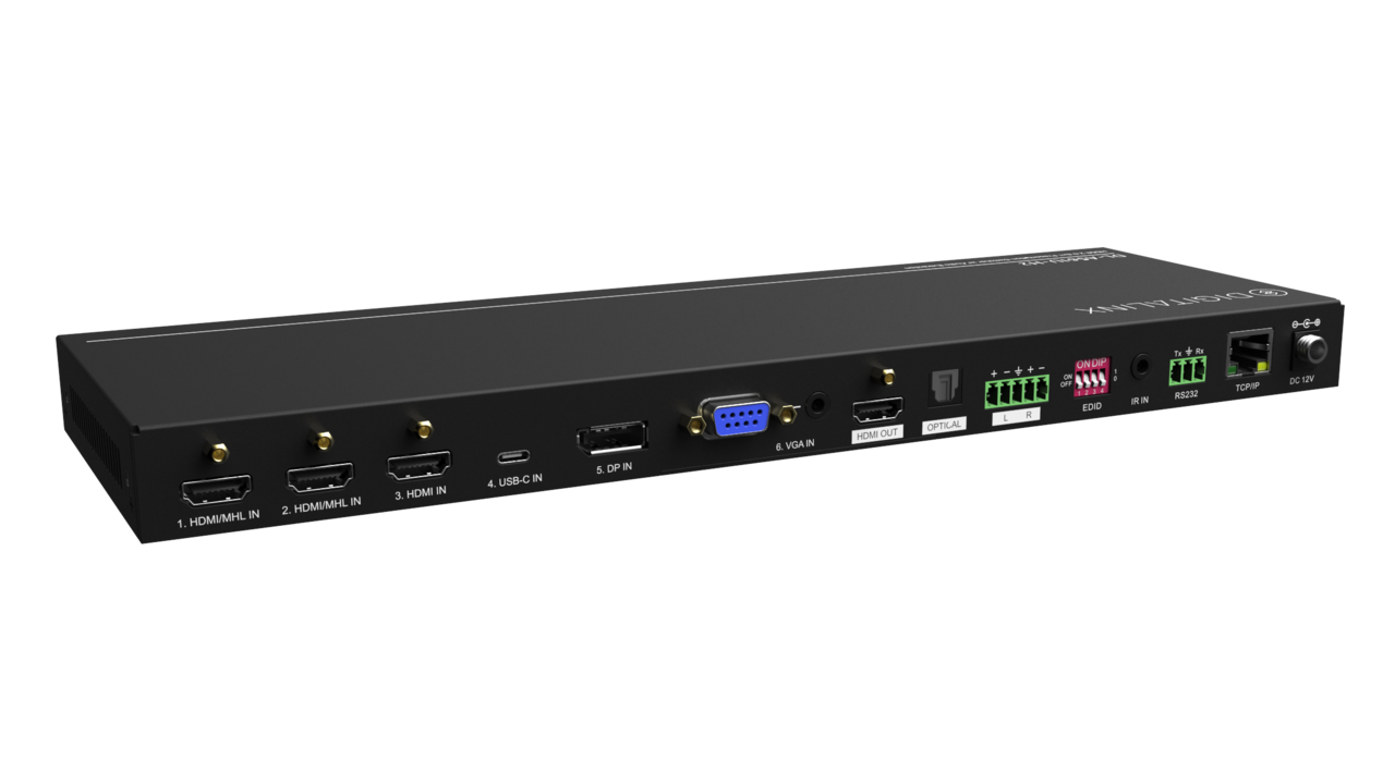 Digitalinx 6x1 Multi-Format Presentation Switcher – RF-AV