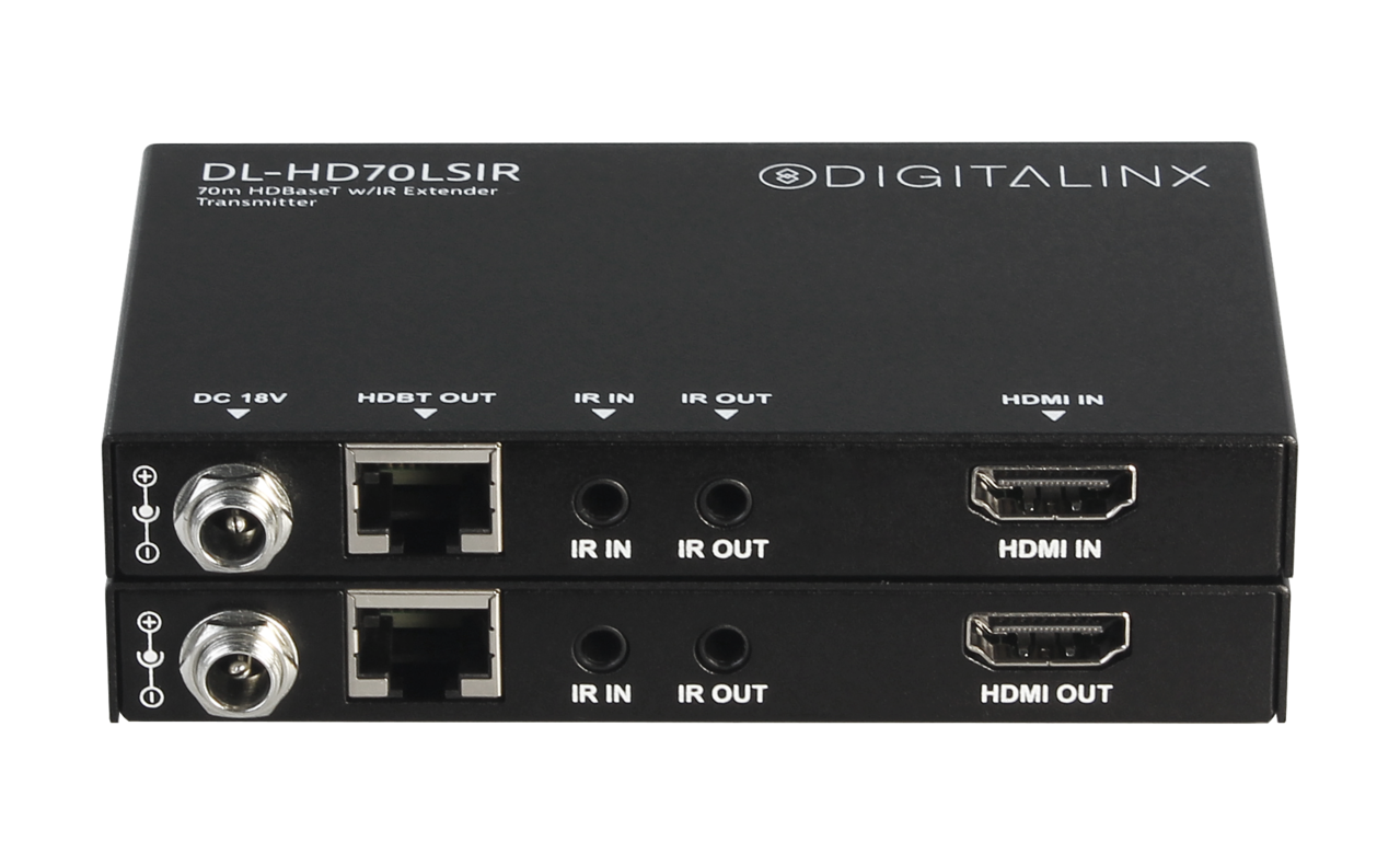 Digitalinx 4K HDMI Extender 70m HDBaseT and IR - DL-HD70LSIR