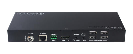 Digitalinx DL-HD2A-RX HDBaseT Receiver w/USB Hub and Audio De-Embedding