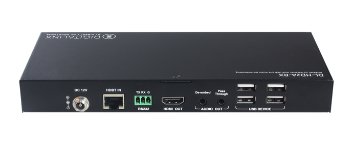 Digitalinx DL-HD2A-RX HDBaseT Receiver w/USB Hub and Audio De-Embedding