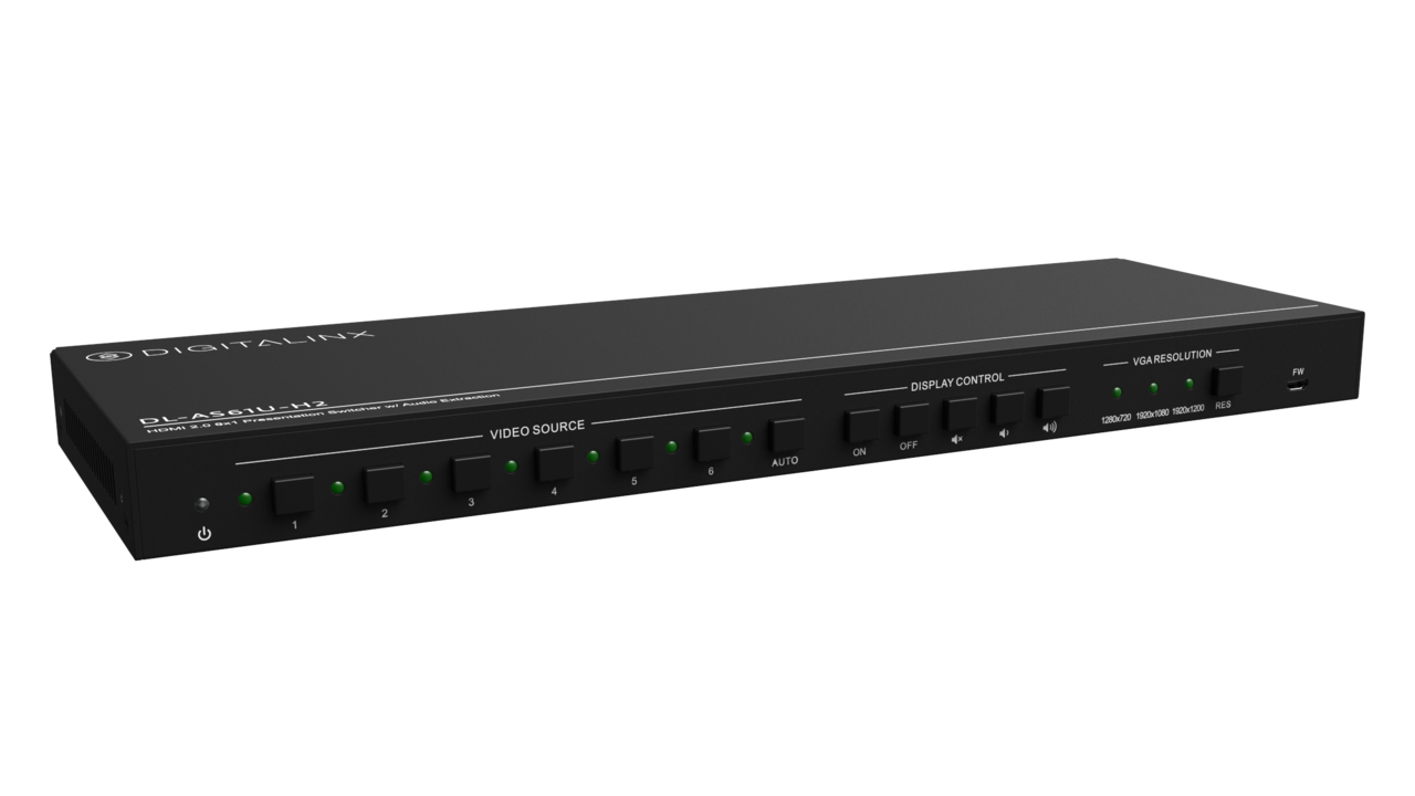 Digitalinx 6x1 Multi-Format Presentation Switcher