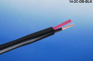 14-2C-DB-BLK-500 Black Direct burial speaker cable 14 AWG 2 conductor