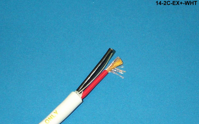 Liberty 14-2C-EX+-WHT 14 AWG 2 conductor speaker cable