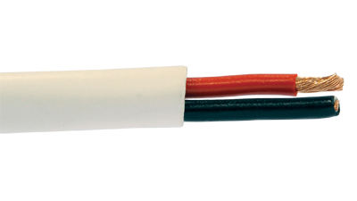 14-2C-KO+-WHT-5CS White KnockOut 14 AWG 2 conductor speaker cable