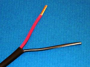 14-2C-P-BLK Black Commercial grade general purpose 14 AWG 2 conductor plenum cable