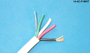 14-4C-P-WHT-500 White general purpose 14 AWG 4 conductor plenum cable