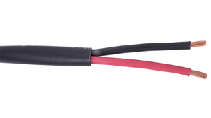 16-2C-TTP-BLK-CS Black Tight Tube Plenum 16 AWG 2 conductor Speaker Cable