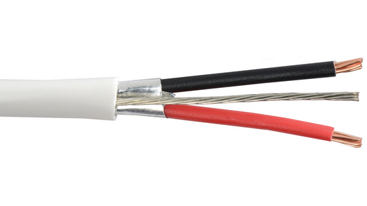 Liberty 20-2C-PSH-WHT 20 AWG 2 conductor plenum shielded cable