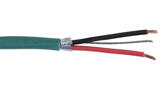 20-2C-TTPSH-GRN Green Tight Tube Plenum audio and control 20 AWG 1 pair shielded plenum