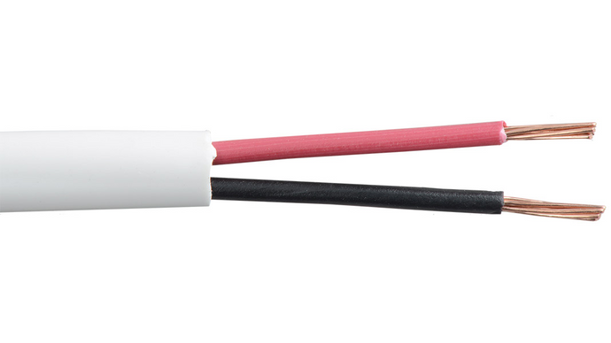 22-2C-P-WHT White Commercial grade general purpose 22 AWG 2 conductor plenum cable