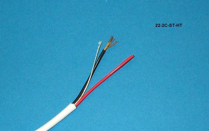 22-2C-ST-HT White HomeTrax Economy 22 AWG 2 stranded conductor security cable