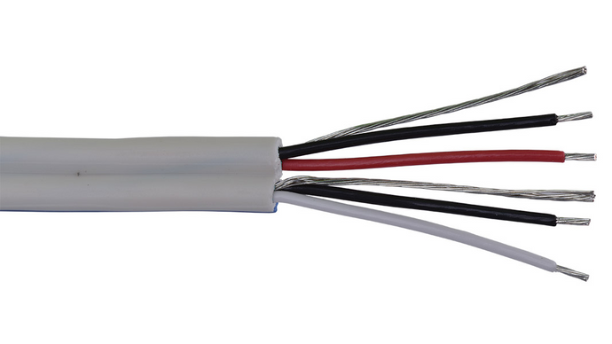 22-2P-CMP-SIAMEZ-500 White High-performance EZ-strip broadcast audio 22 AWG 2 pair shielded plenum cable